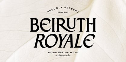 Beiruth Font Poster 1