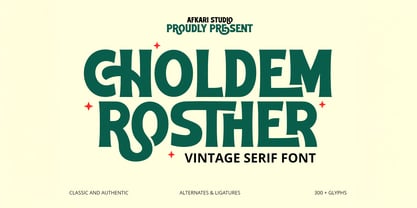 Choldem Rosther Font Poster 1