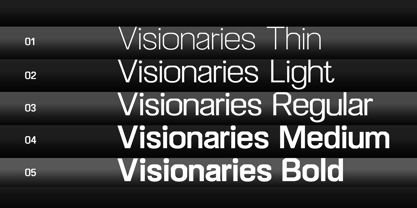 Visionaries Font Poster 3