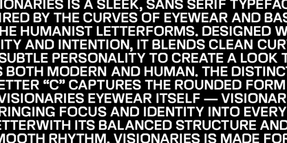 Visionaries Font Poster 9