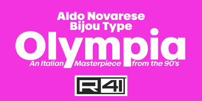R41 Olympia Font Poster 1