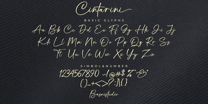 Cintarini Font Poster 12