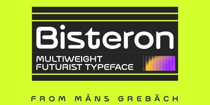 Bisteron Font Poster 1