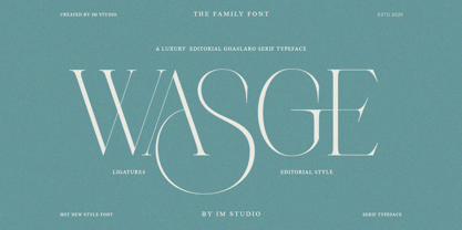 Editorial Ghaslaro Font Poster 6