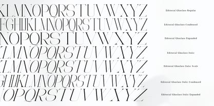 Editorial Ghaslaro Font Poster 11