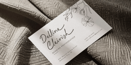 Enchanted Calithea Font Poster 3