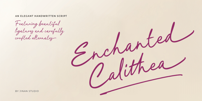 Enchanted Calithea Font Poster 1