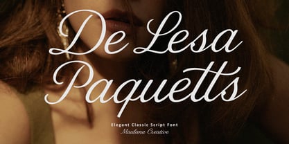 MC De Lesa Paquetts Font Poster 1