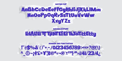 Mayhim Font Poster 5