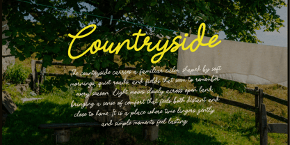 Averty Meadow Font Poster 3