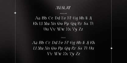 Meslay Font Poster 12