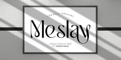 Meslay Font Poster 1