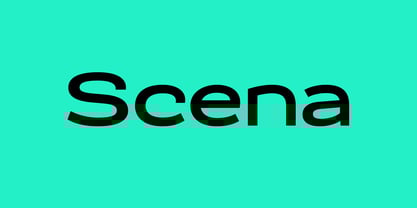 Scena Font Poster 1