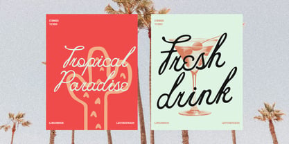 Luminense Script Font Poster 7