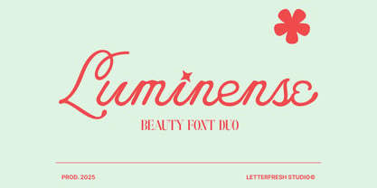 Luminense Script Font Poster 1
