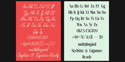 Luminense Script Font Poster 9