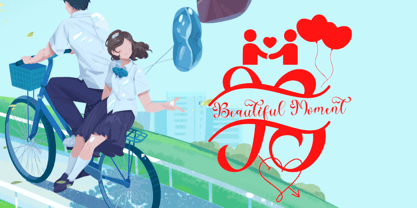 Sweet Amora Monogram Font Poster 3
