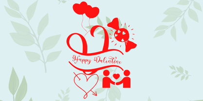 Sweet Amora Monogram Font Poster 2