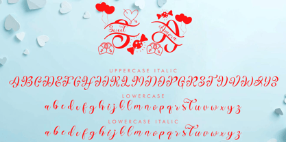 Sweet Amora Monogram Font Poster 6