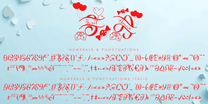 Sweet Amora Monogram Font Poster 7