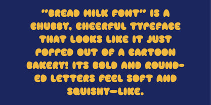 Bread Milk Font Poster 2