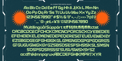 Digital Galaxy Font Poster 15
