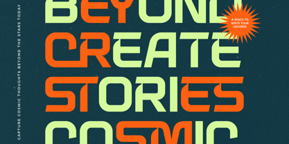 Digital Galaxy Font Poster 7