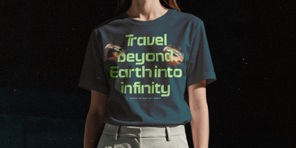 Digital Galaxy Font Poster 3