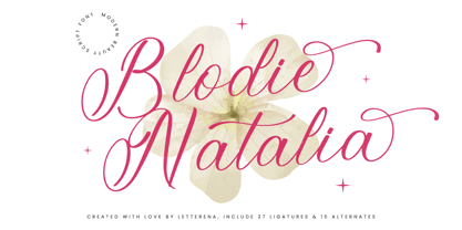 Blodie Natalia Font Poster 1