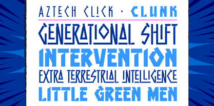 Aztech Font Poster 2
