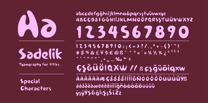 Sadelik Font Poster 6
