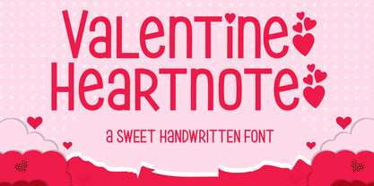 Valentine Heartnote Font Poster 1