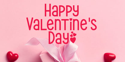Valentine Heartnote Font Poster 3
