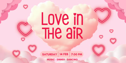 Valentine Heartnote Font Poster 4