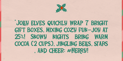 Jingle Cheer Font Poster 4