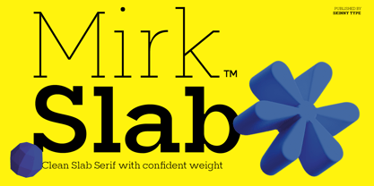 Mirk Slab Variable Font Poster 1