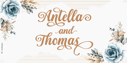 Sefillia Script Font Poster 7