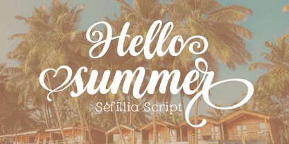 Sefillia Script Font Poster 5