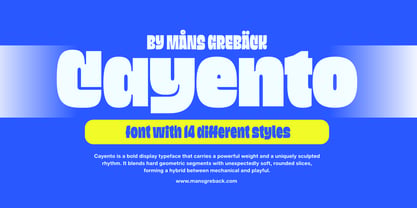 Cayento not variable Font Poster 1