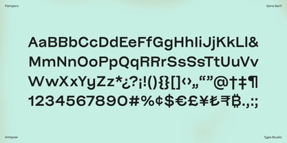 Pampero Font Poster 3