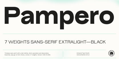 Pampero Font Poster 1