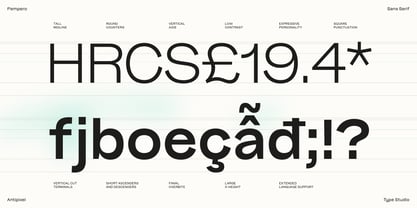 Pampero Font Poster 6