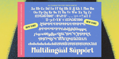 Fresh Kinetic Font Poster 15