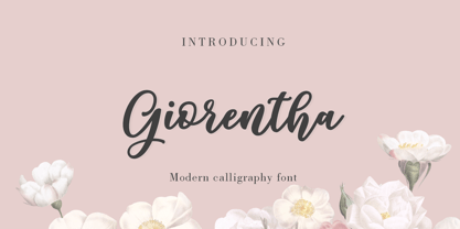 Giorentha Font Poster 1