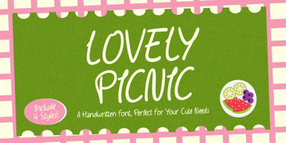 Lovely Picnic Font Poster 1