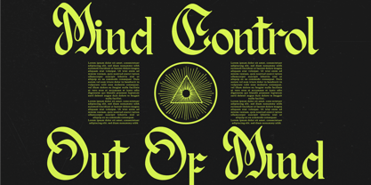 Redagon Font Poster 4