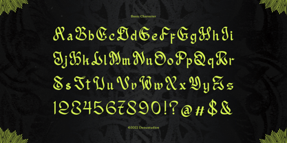 Redagon Font Poster 10