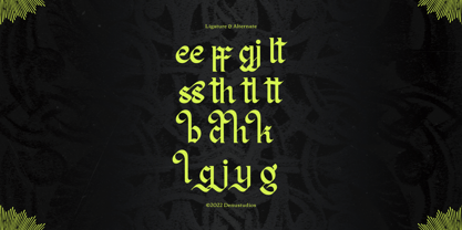 Redagon Font Poster 12