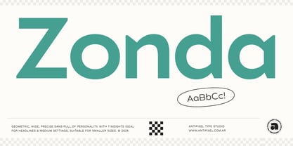 Zonda Font Poster 1