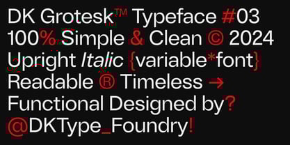 DK Grotesk Font Poster 3